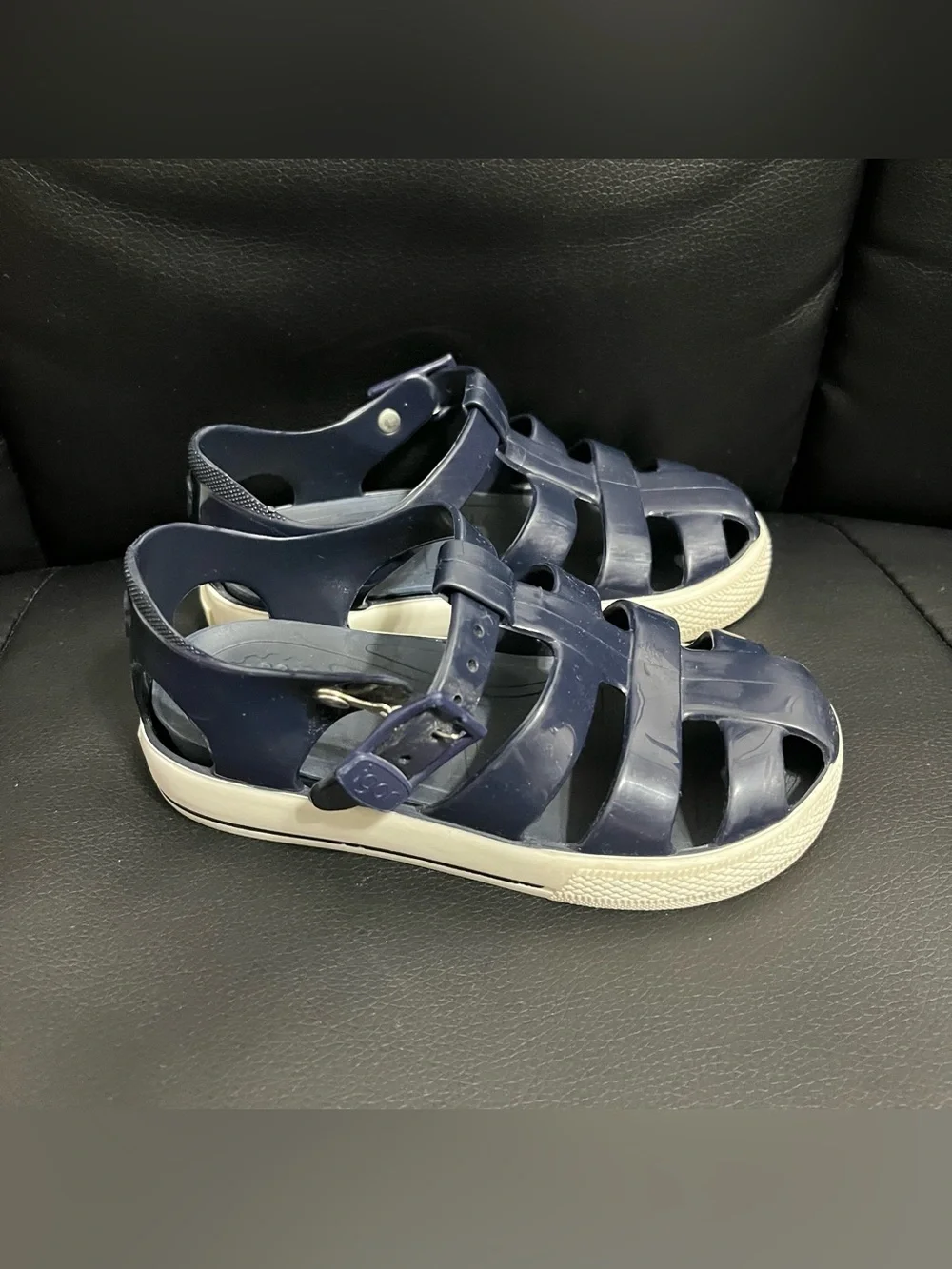 Igor Toddler Jelly Sandals navy blue size 9.5 (26)
